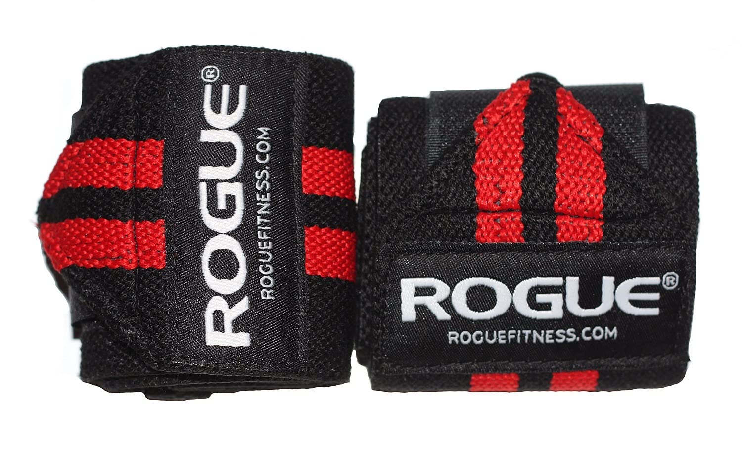 Fitness Wrist Wraps Black/Red|Rogue Fitness Wrist Wraps (Black/Red 12")